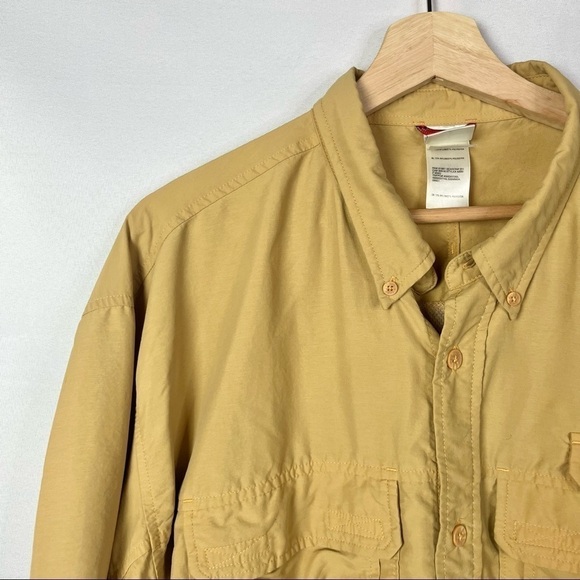 The North Face Golden Yellow Outdoor Long Sleeve Button Down XL - Picture 3 of 3